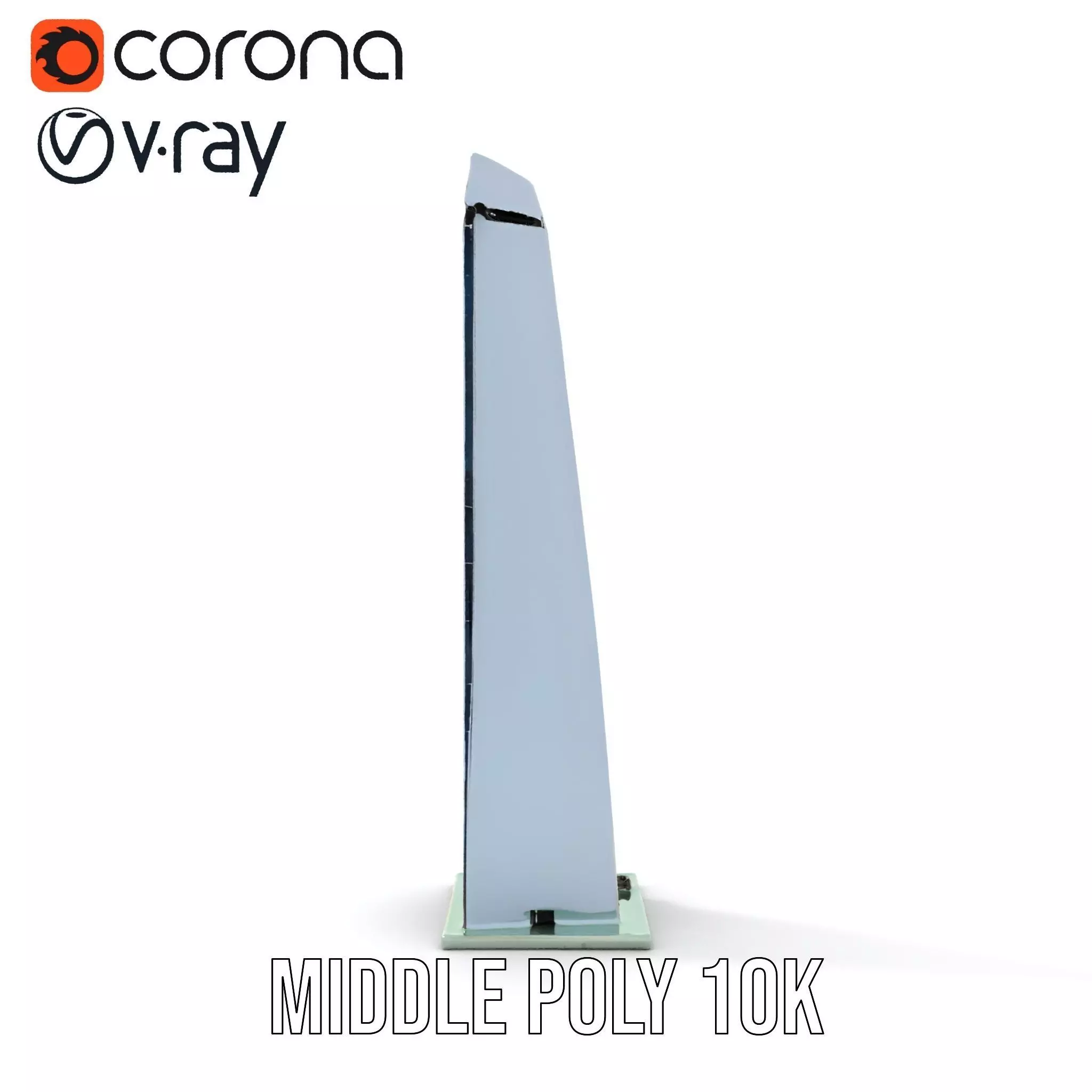 Sleek Glass Obelisk model pack Low-poly 3D model_15