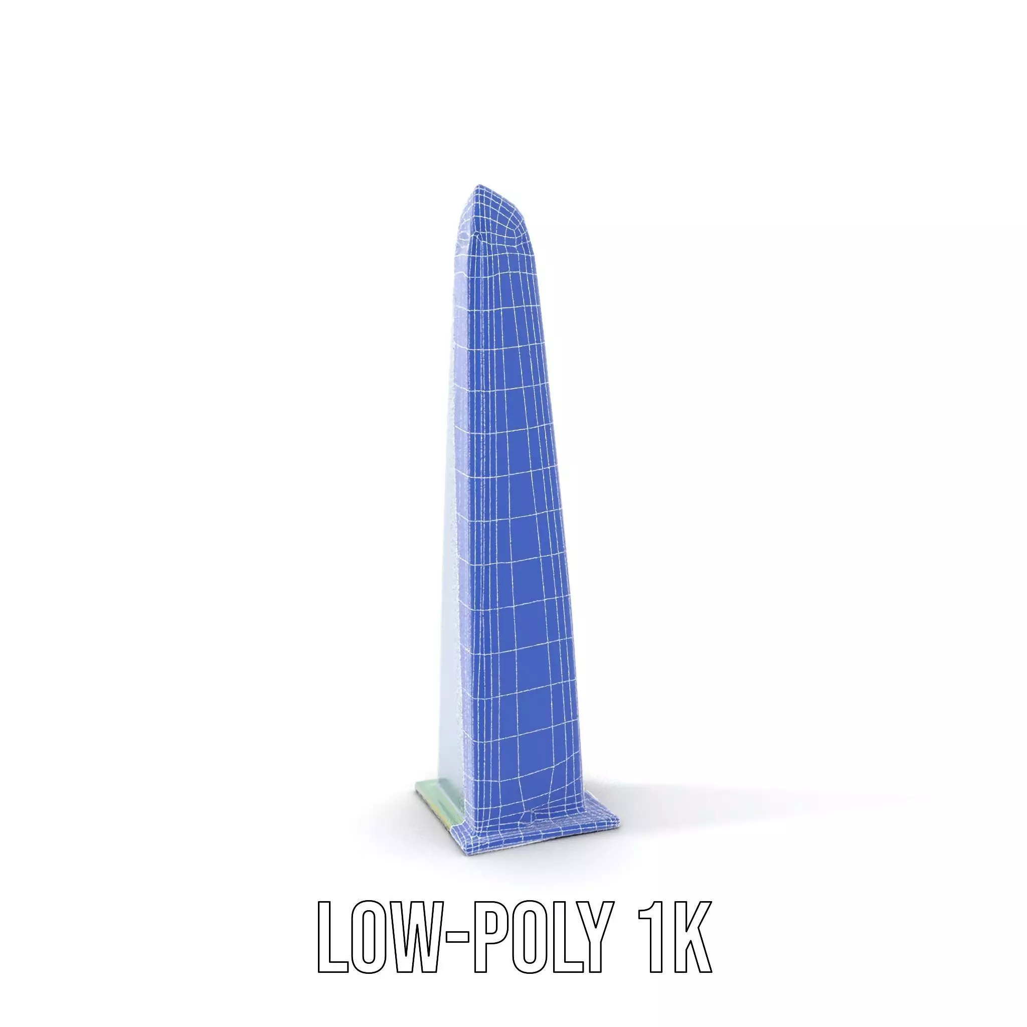 Sleek Glass Obelisk model pack Low-poly 3D model_7