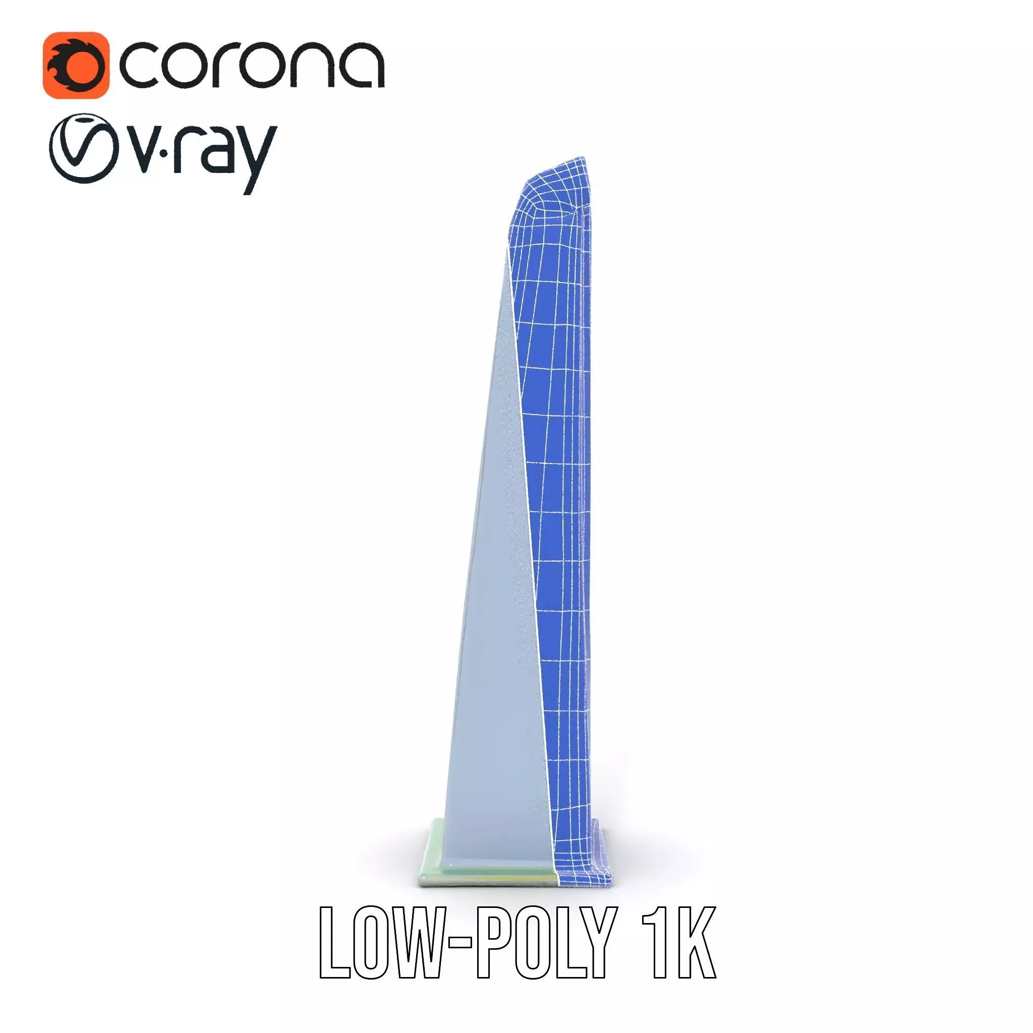 Sleek Glass Obelisk model pack Low-poly 3D model_30