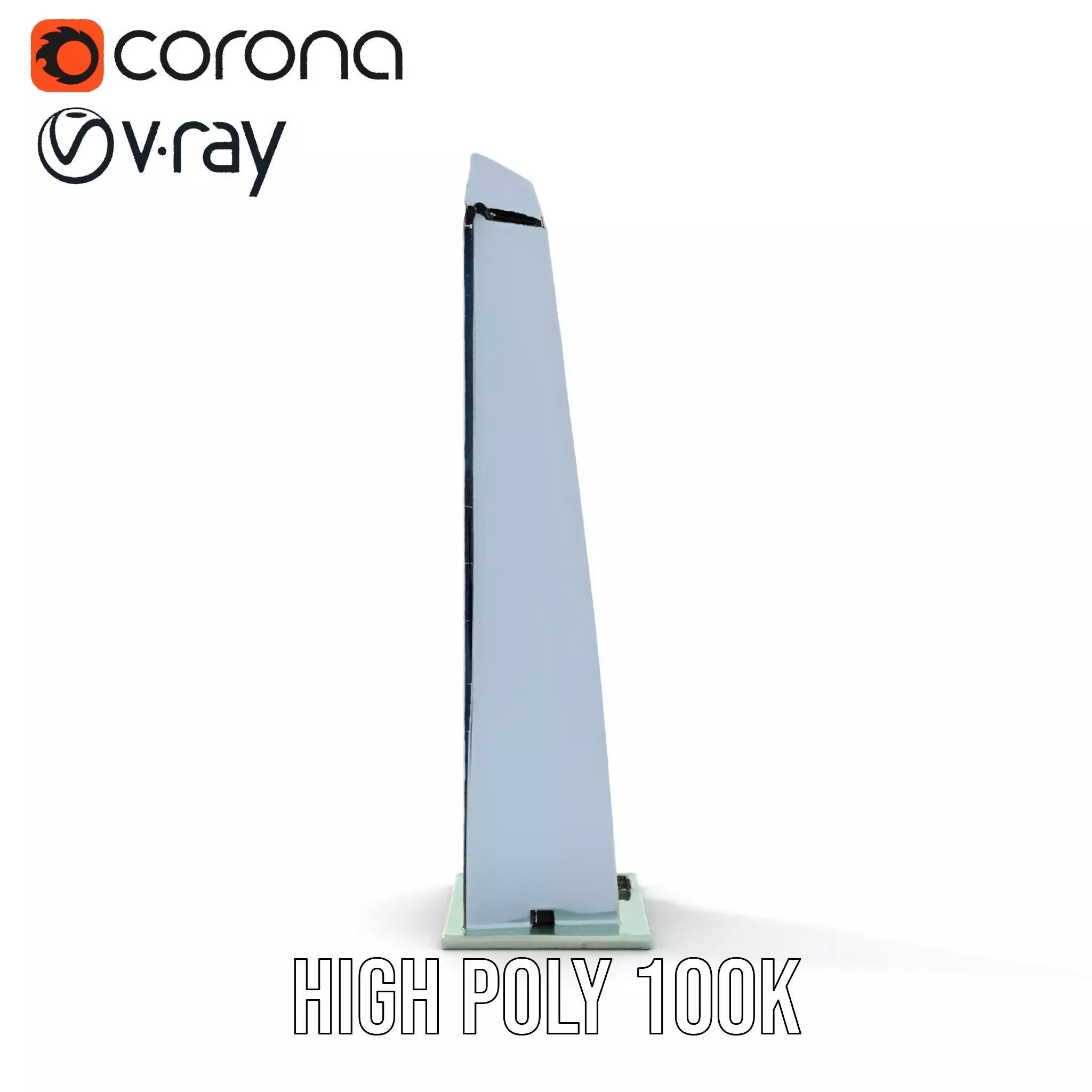 Sleek Glass Obelisk model pack Low-poly 3D model_23