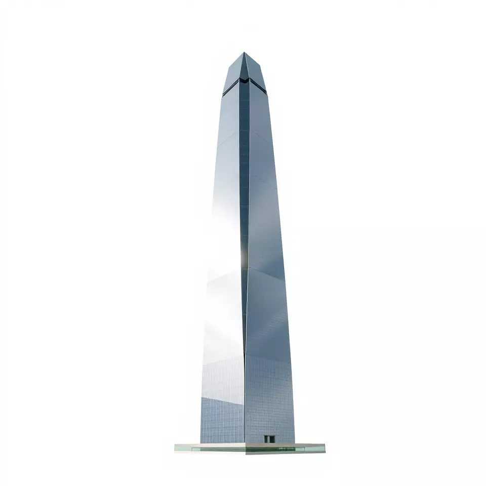 Sleek Glass Obelisk model pack Low-poly 3D model_2