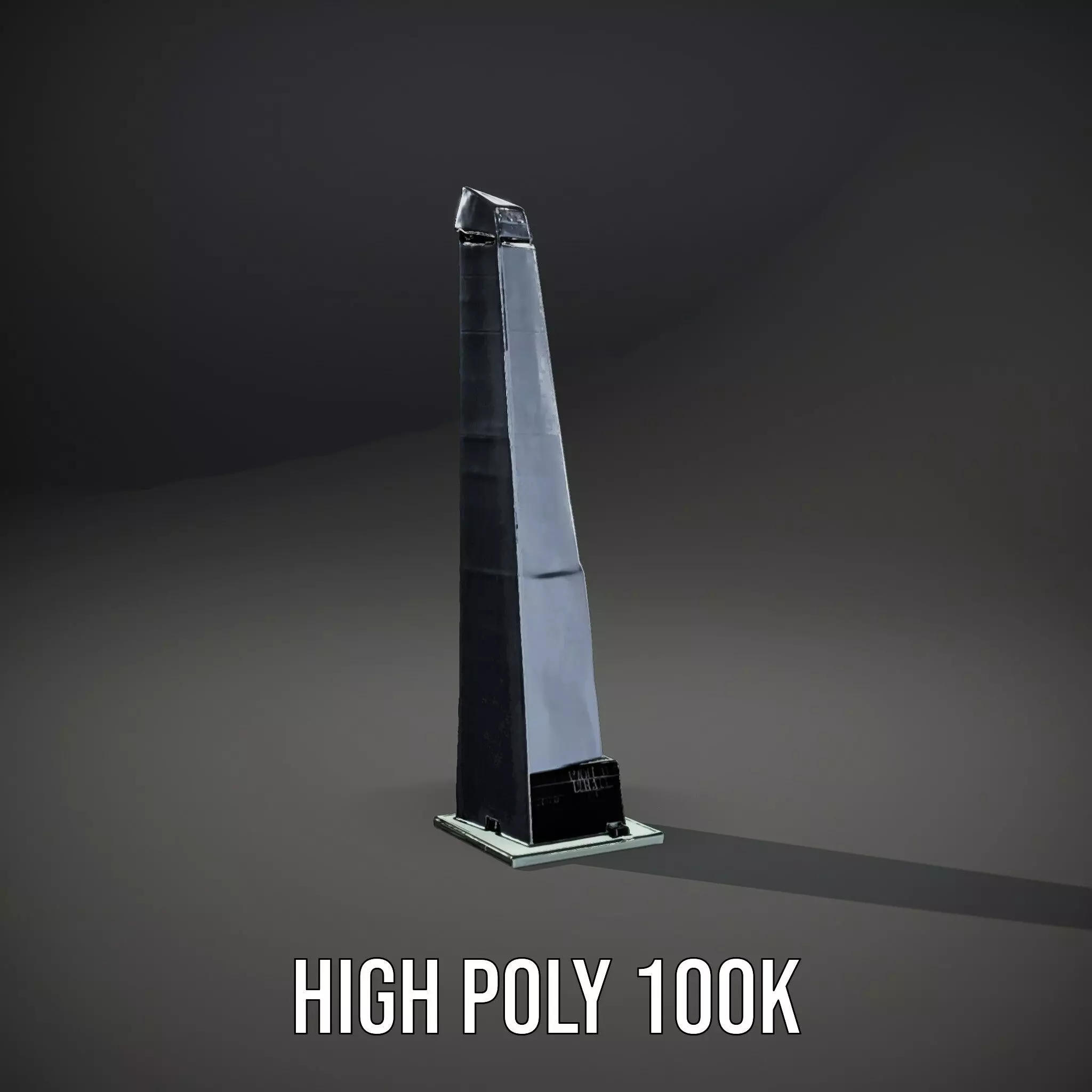 Sleek Glass Obelisk model pack Low-poly 3D model_10