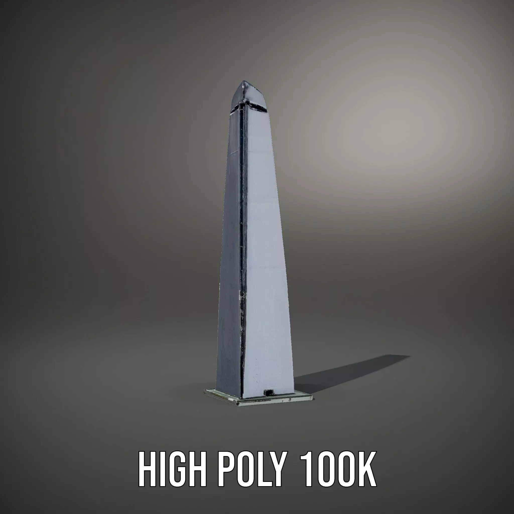 Sleek Glass Obelisk model pack Low-poly 3D model_8