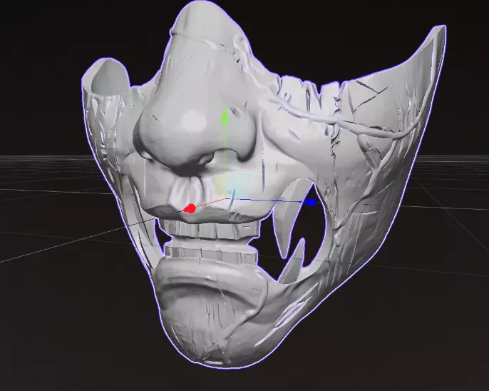 Yotie mask 3D model_4