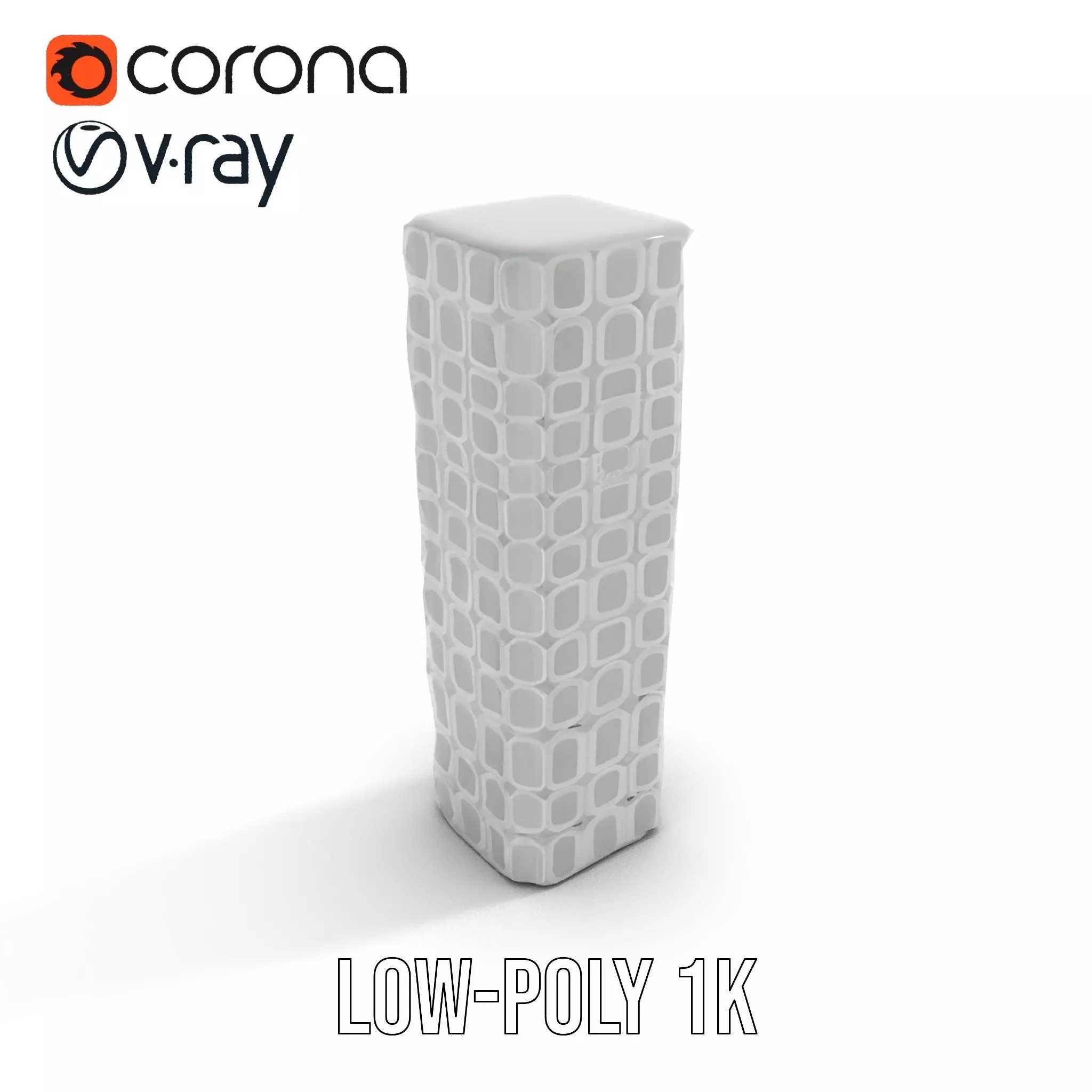 Hexagonal Tower model pack Low-poly 3D model_7