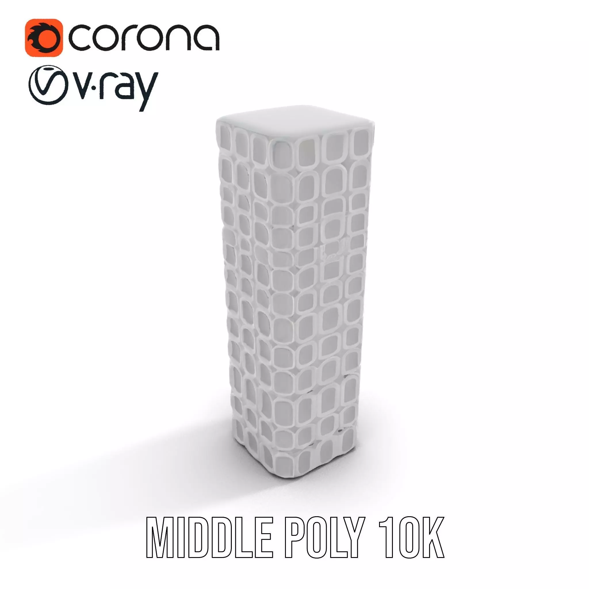 Hexagonal Tower model pack Low-poly 3D model_10