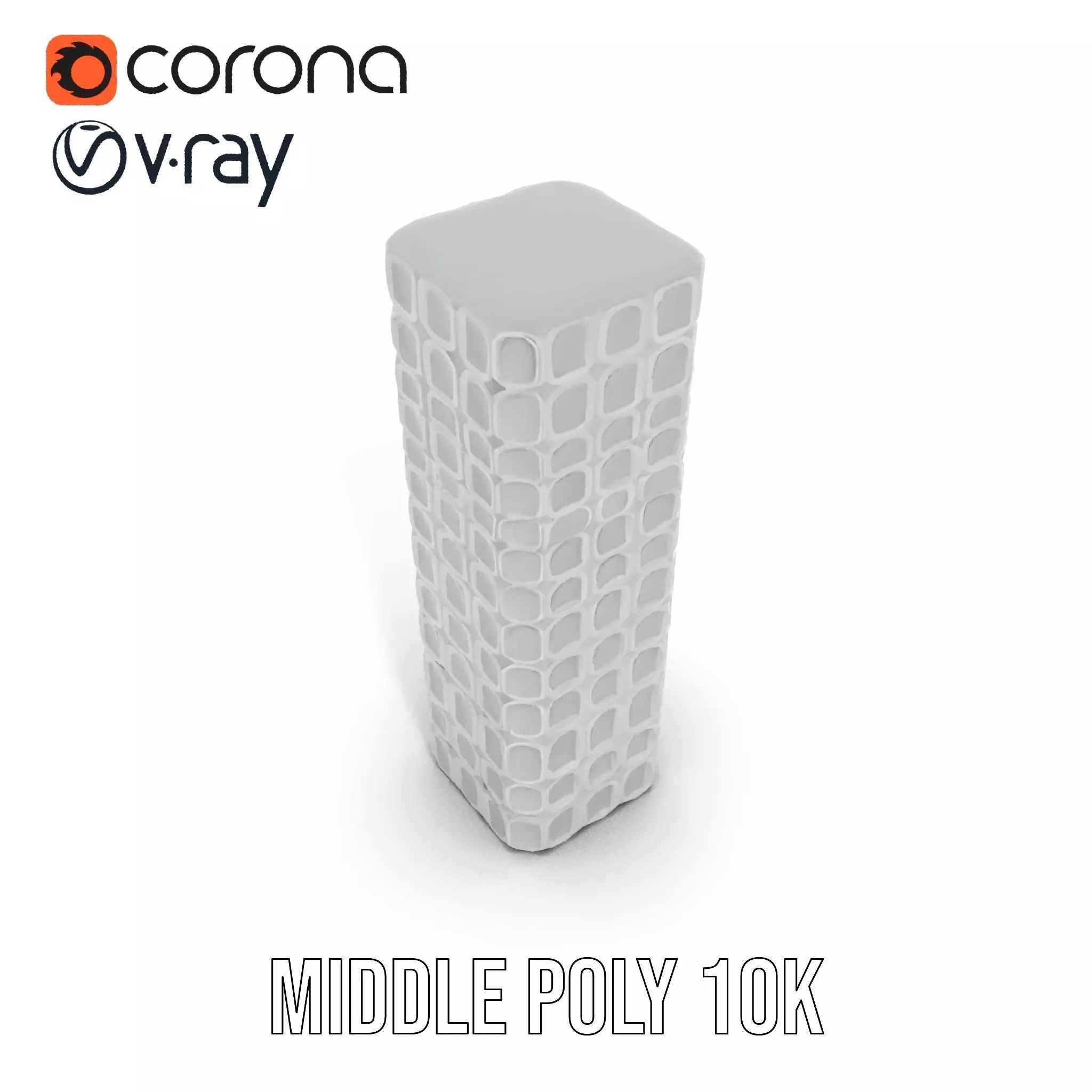 Hexagonal Tower model pack Low-poly 3D model_22