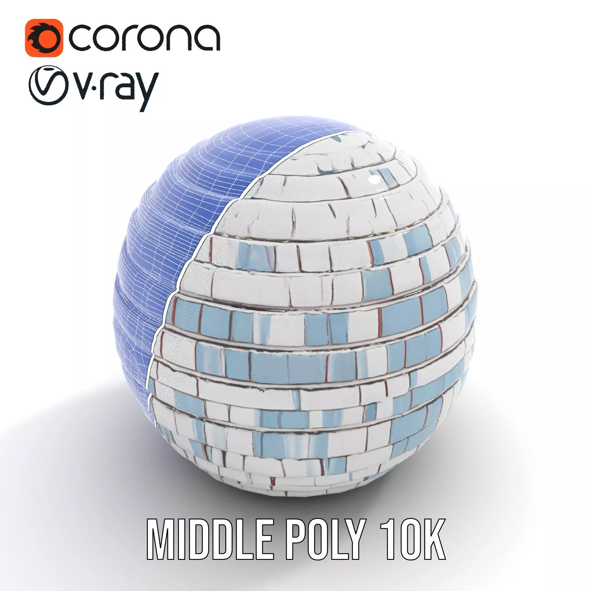 Hexagonal Dome Structure model pack Low-poly 3D model_27