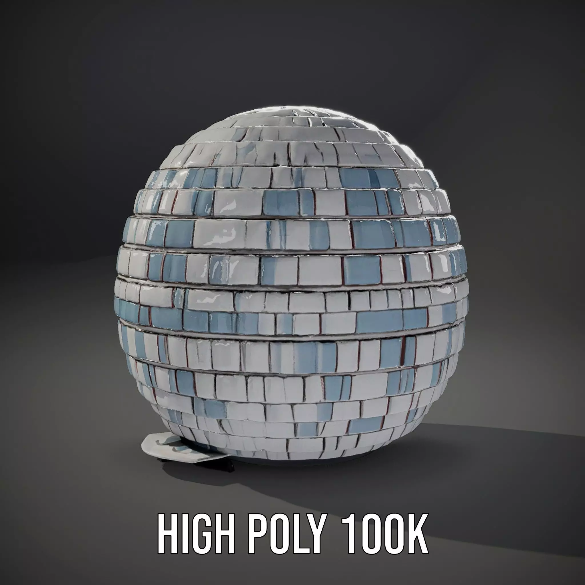 Hexagonal Dome Structure model pack Low-poly 3D model_8