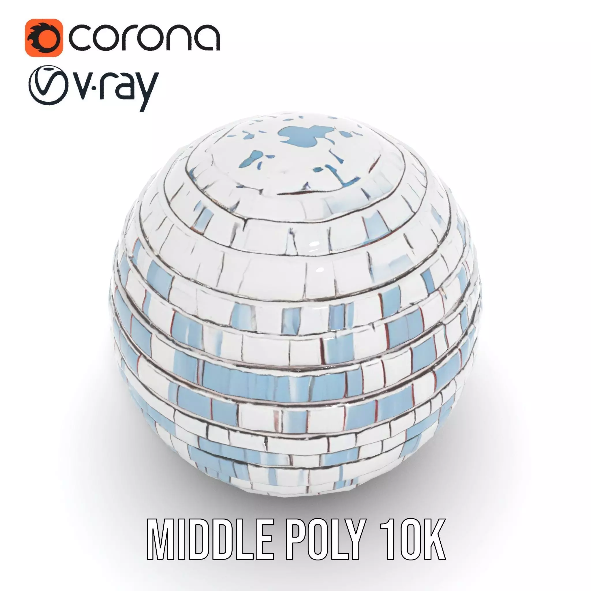 Hexagonal Dome Structure model pack Low-poly 3D model_18