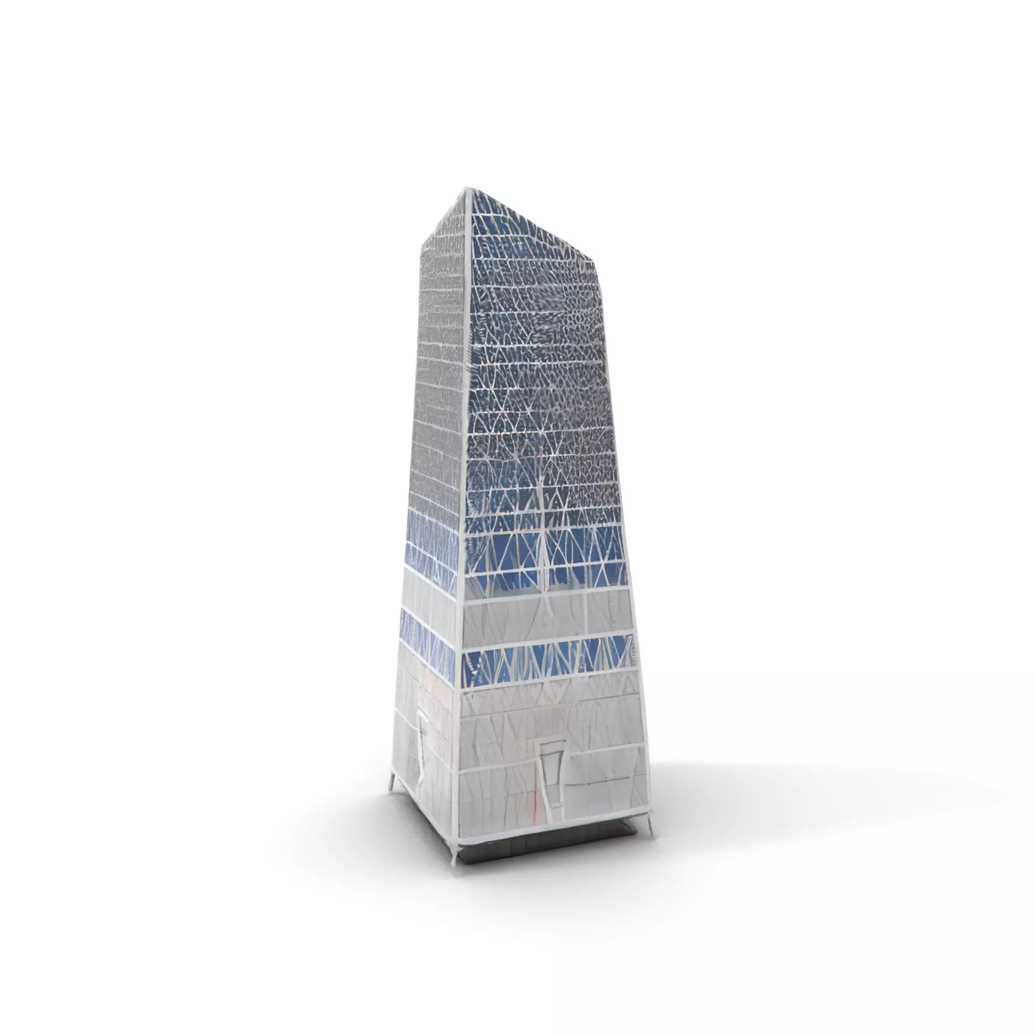 Modern Glass Skyscraper model pack Low-poly 3D model_7