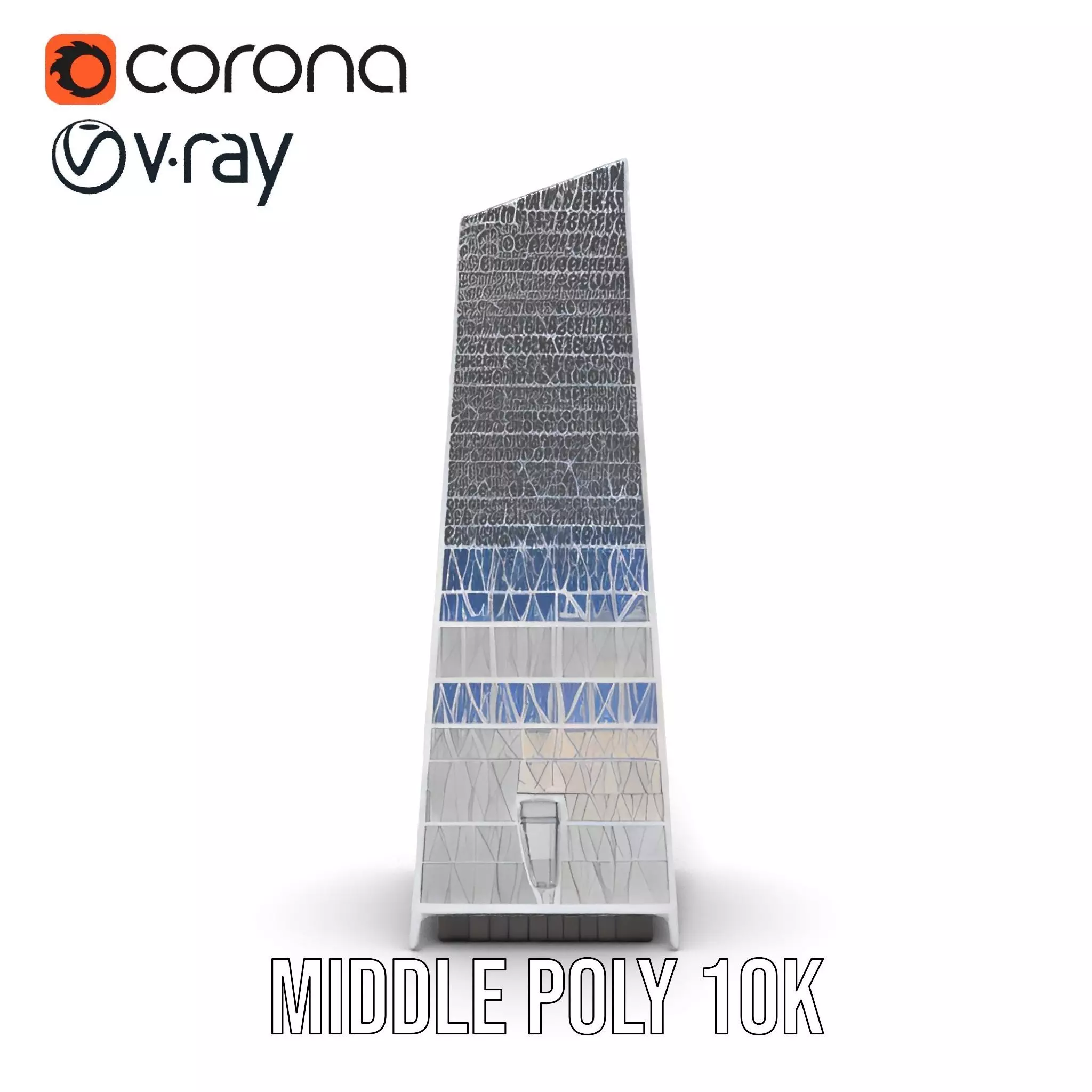 Modern Glass Skyscraper model pack Low-poly 3D model_23