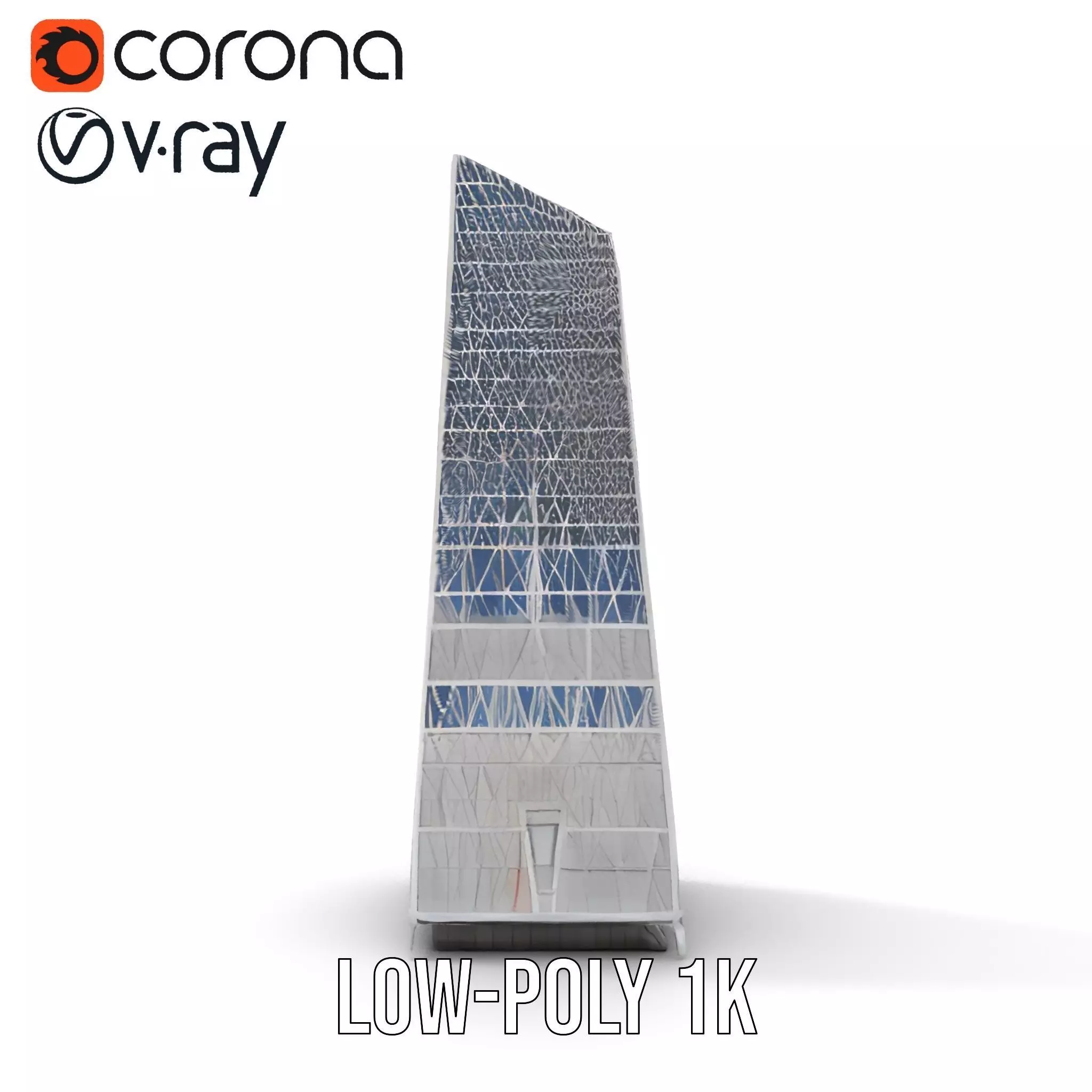Modern Glass Skyscraper model pack Low-poly 3D model_27