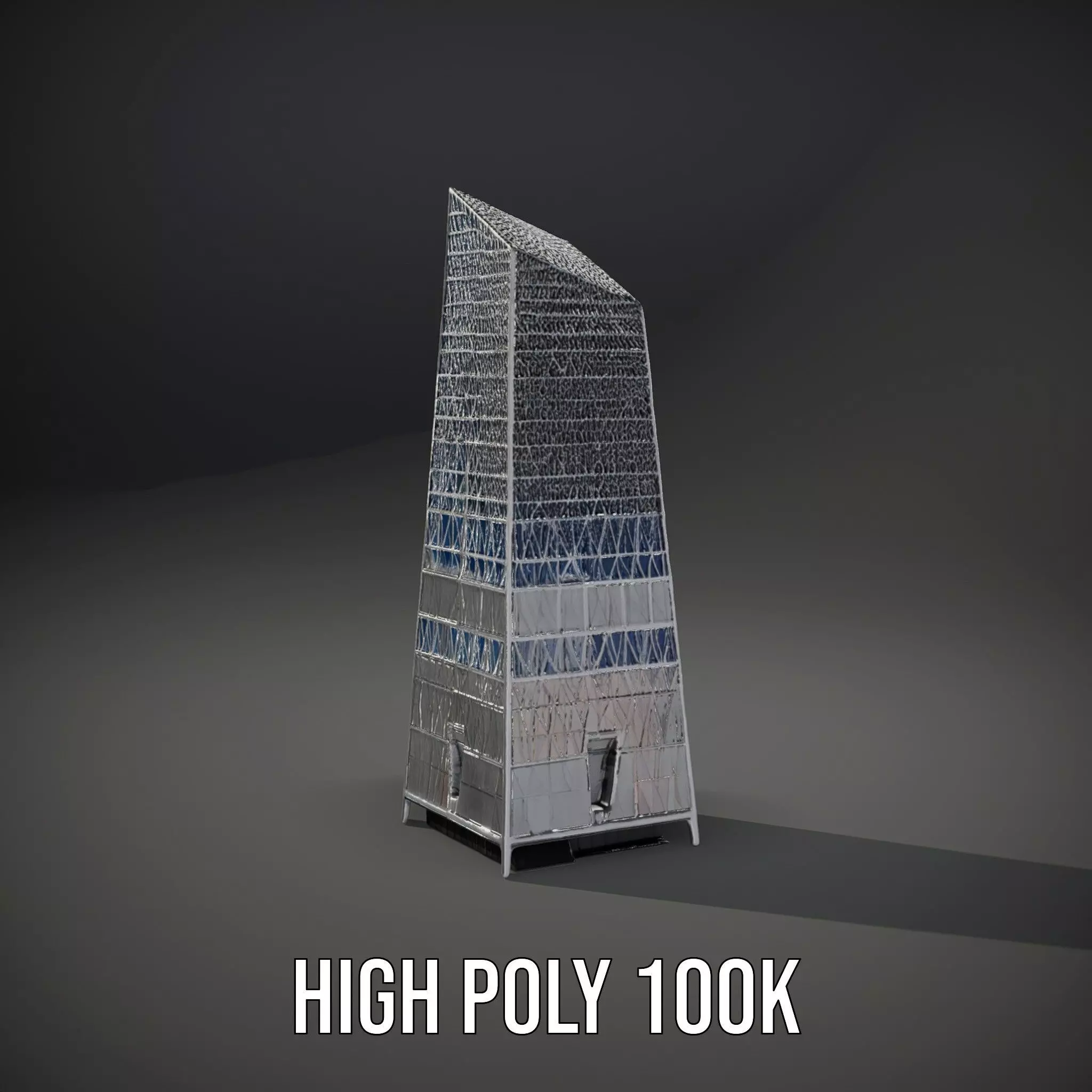 Modern Glass Skyscraper model pack Low-poly 3D model_8