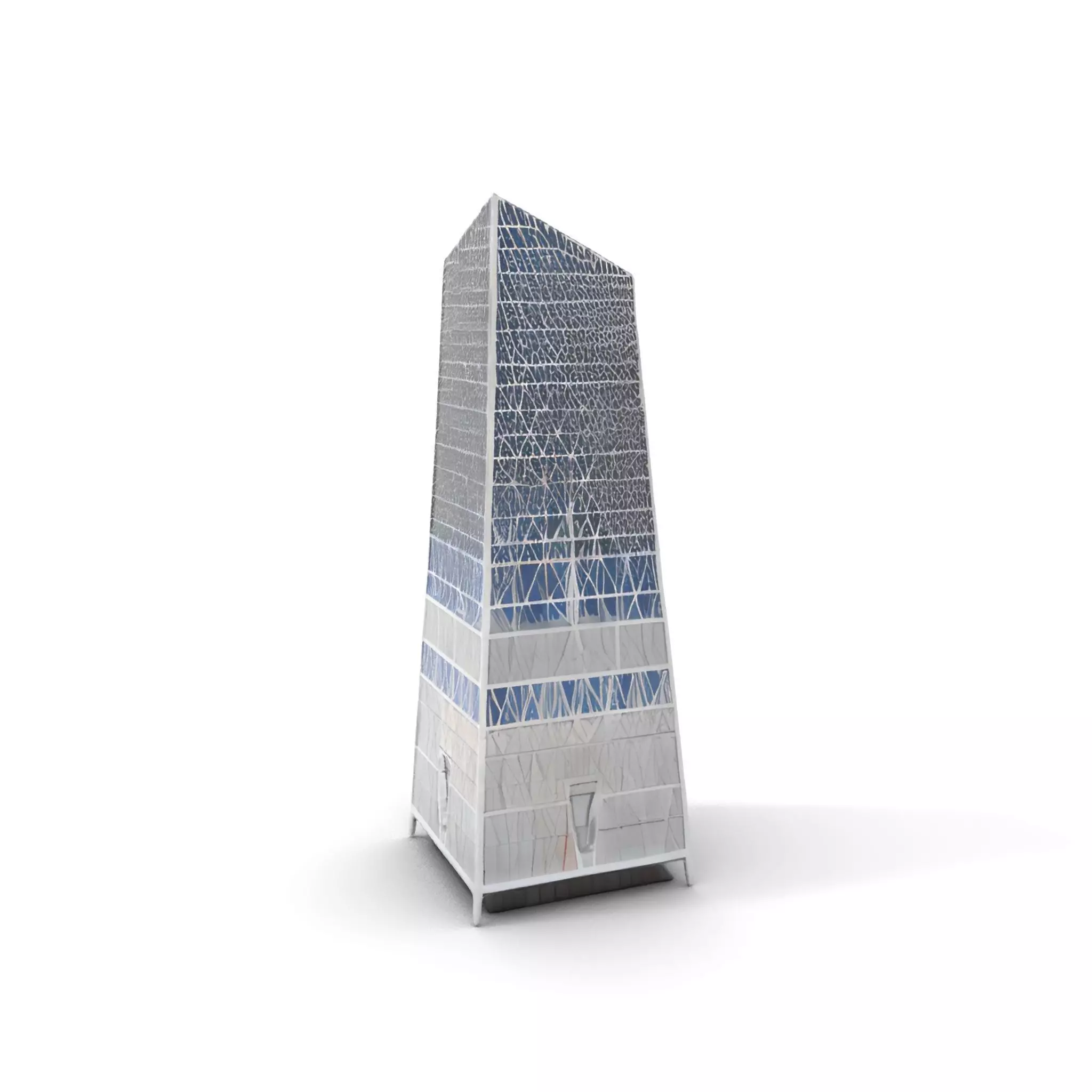 Modern Glass Skyscraper model pack Low-poly 3D model_11