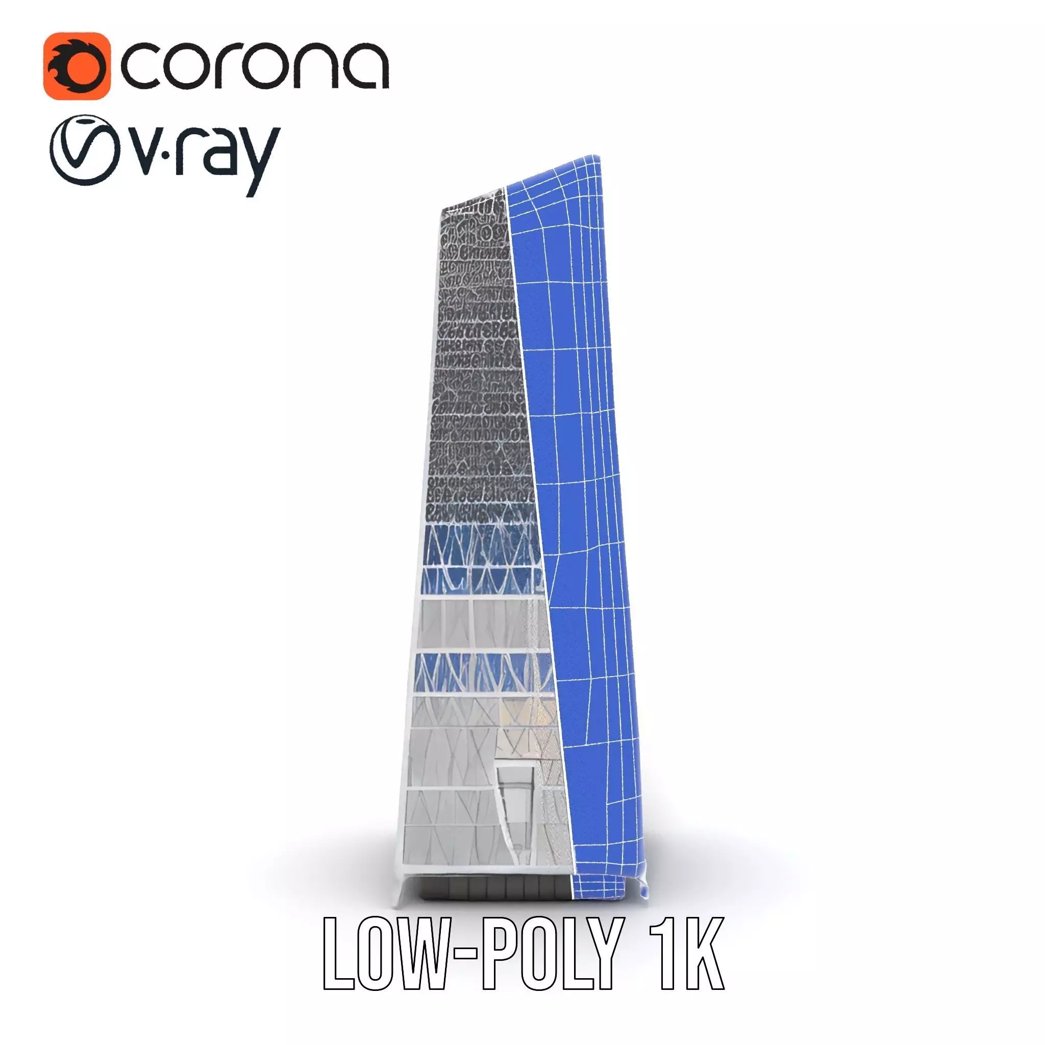 Modern Glass Skyscraper model pack Low-poly 3D model_22