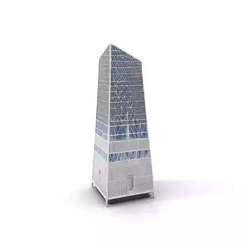 Modern Glass Skyscraper model pack Low-poly 3D model