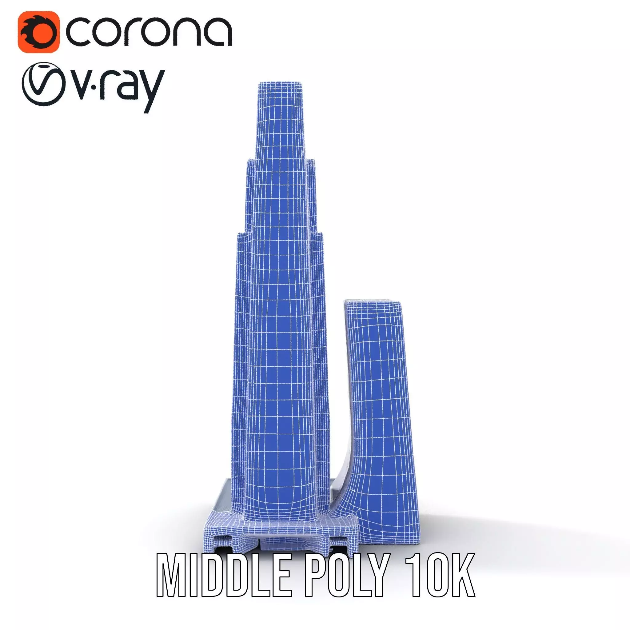 Modern Glass Skyscraper model pack Low-poly 3D model_29