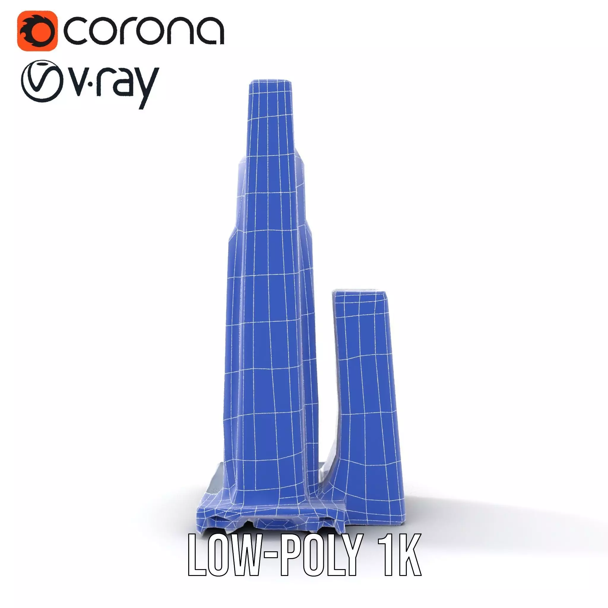 Modern Glass Skyscraper model pack Low-poly 3D model_28