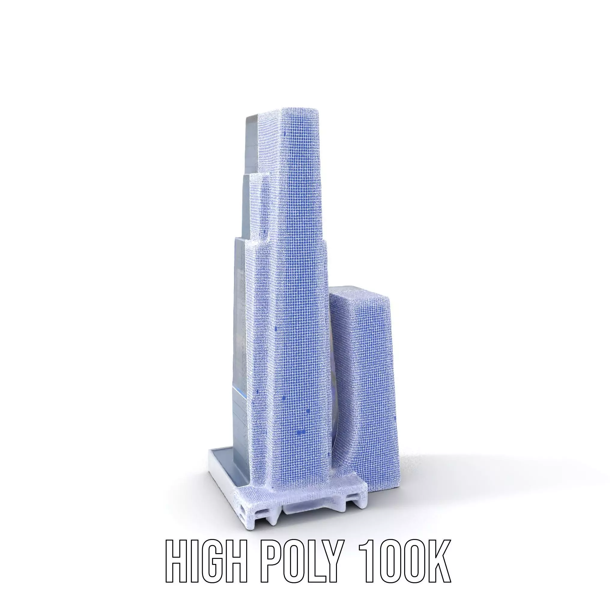 Modern Glass Skyscraper model pack Low-poly 3D model_4