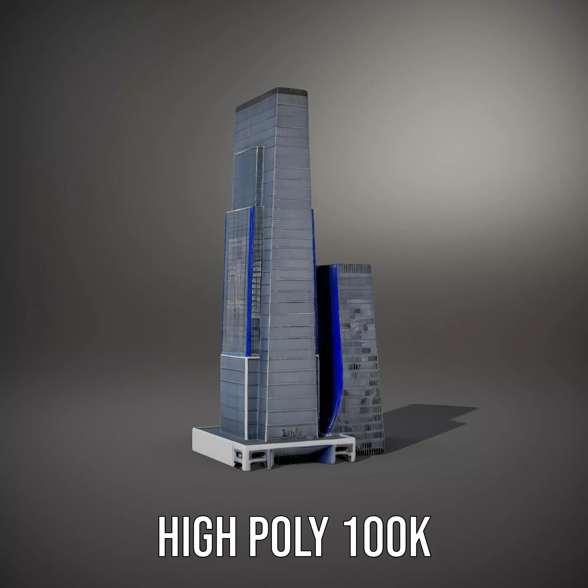Modern Glass Skyscraper model pack Low-poly 3D model_8