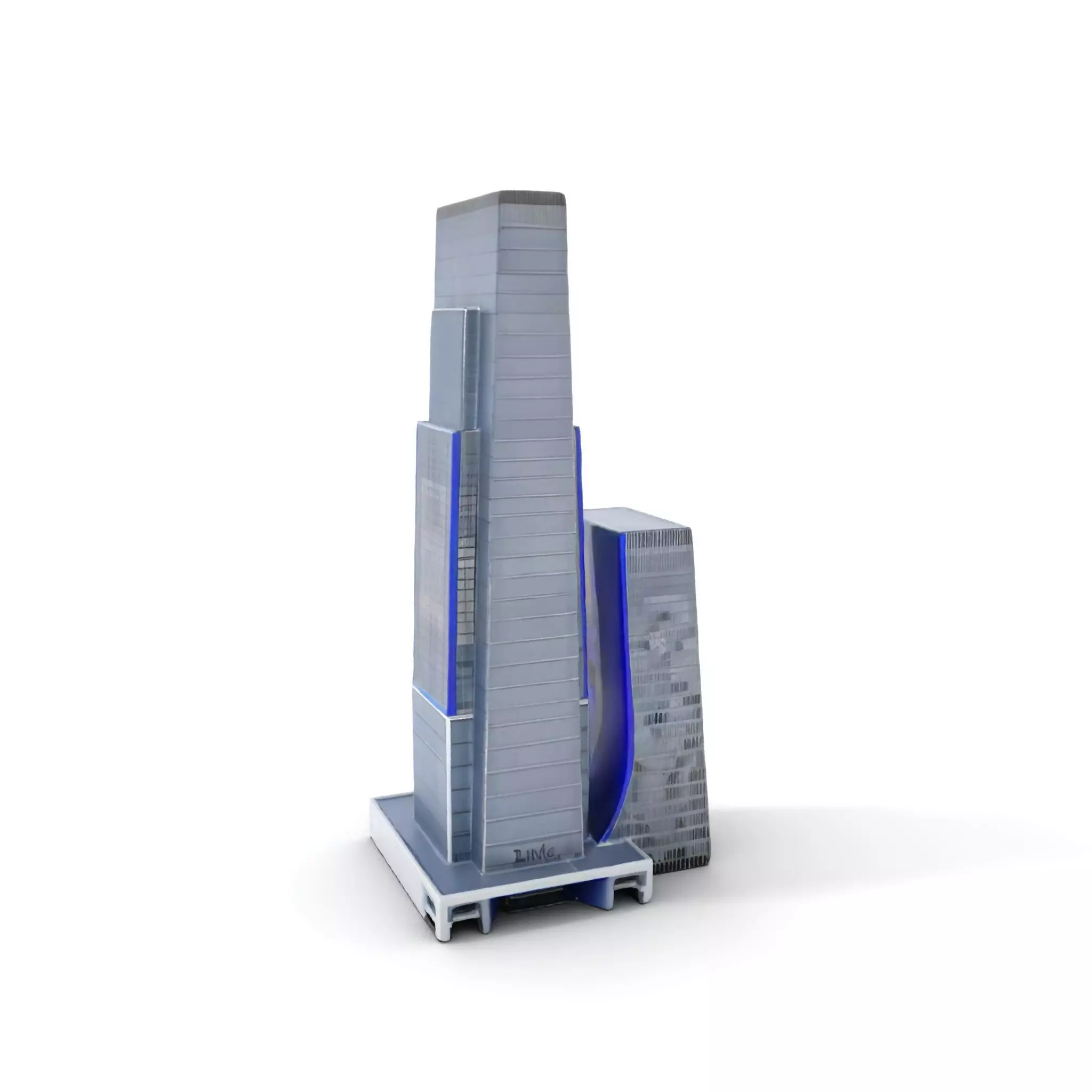 Modern Glass Skyscraper model pack Low-poly 3D model_0