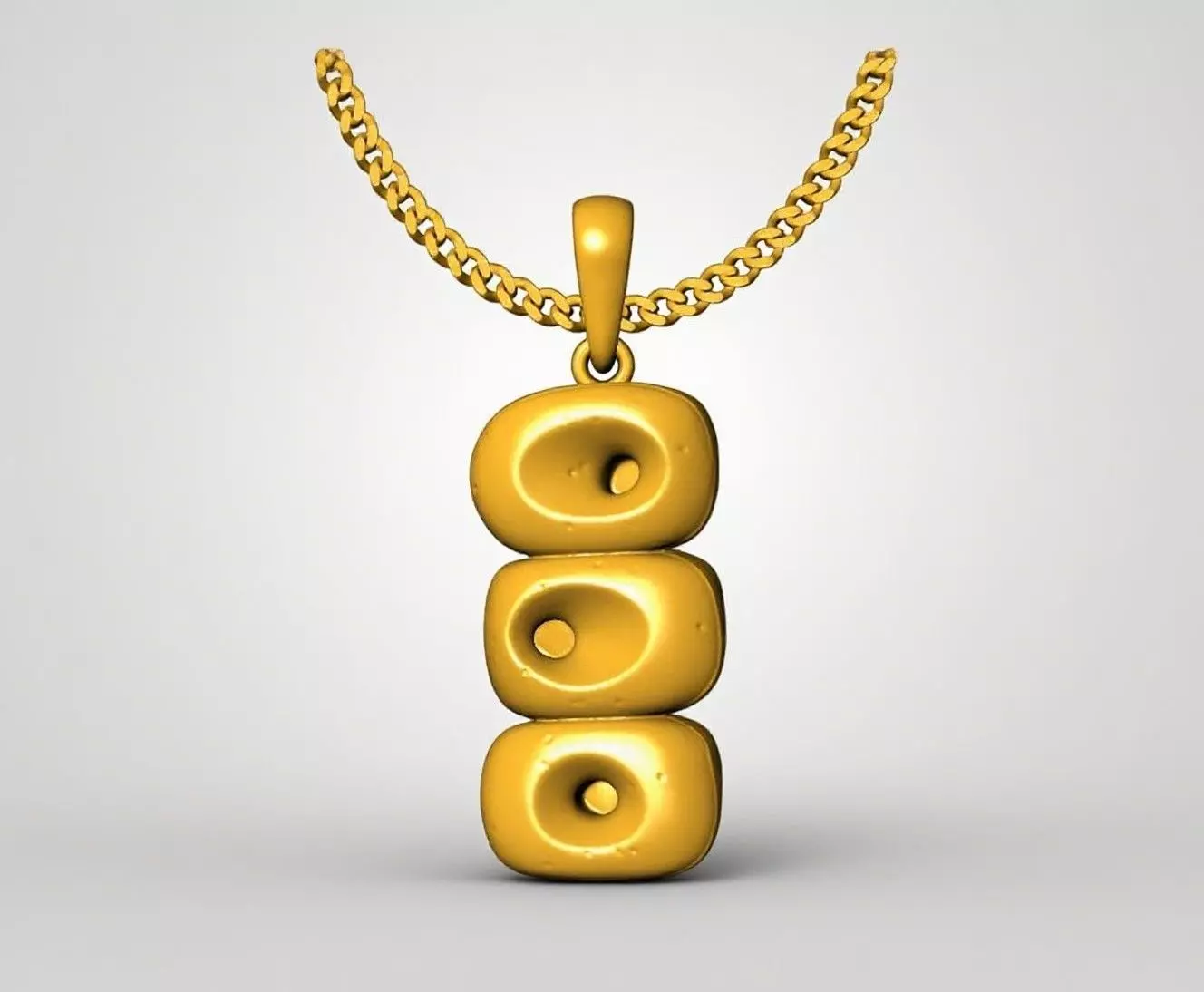 Tribal stone pendants - charms 3D print model