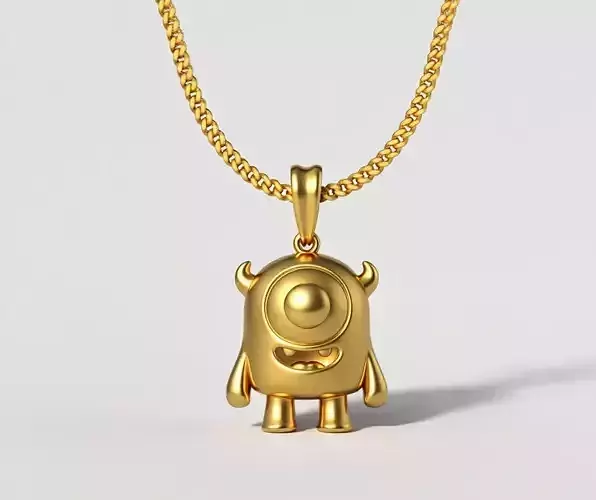 little monster pendant charms - one inch pendant