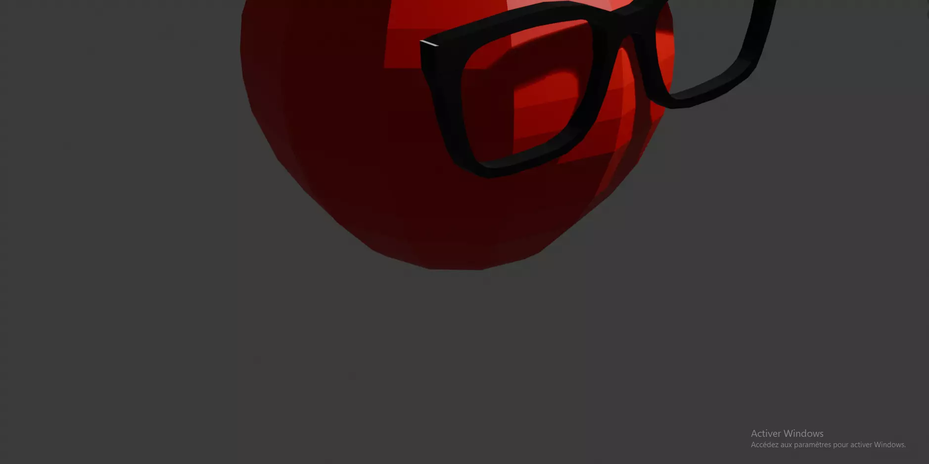 APPLE WITH GLASSE 3D model_0