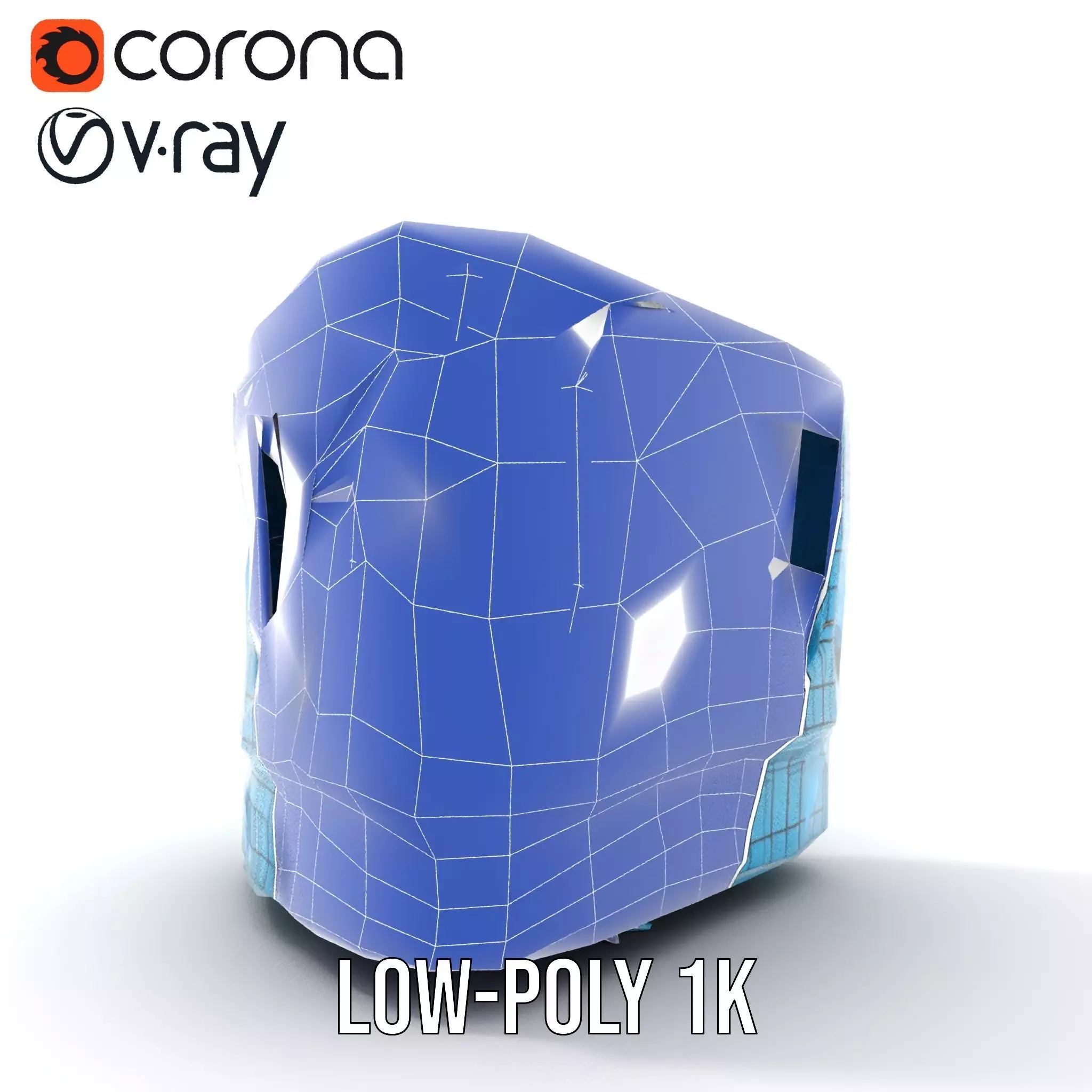 Curved Glass Facade model pack Low-poly 3D model_30