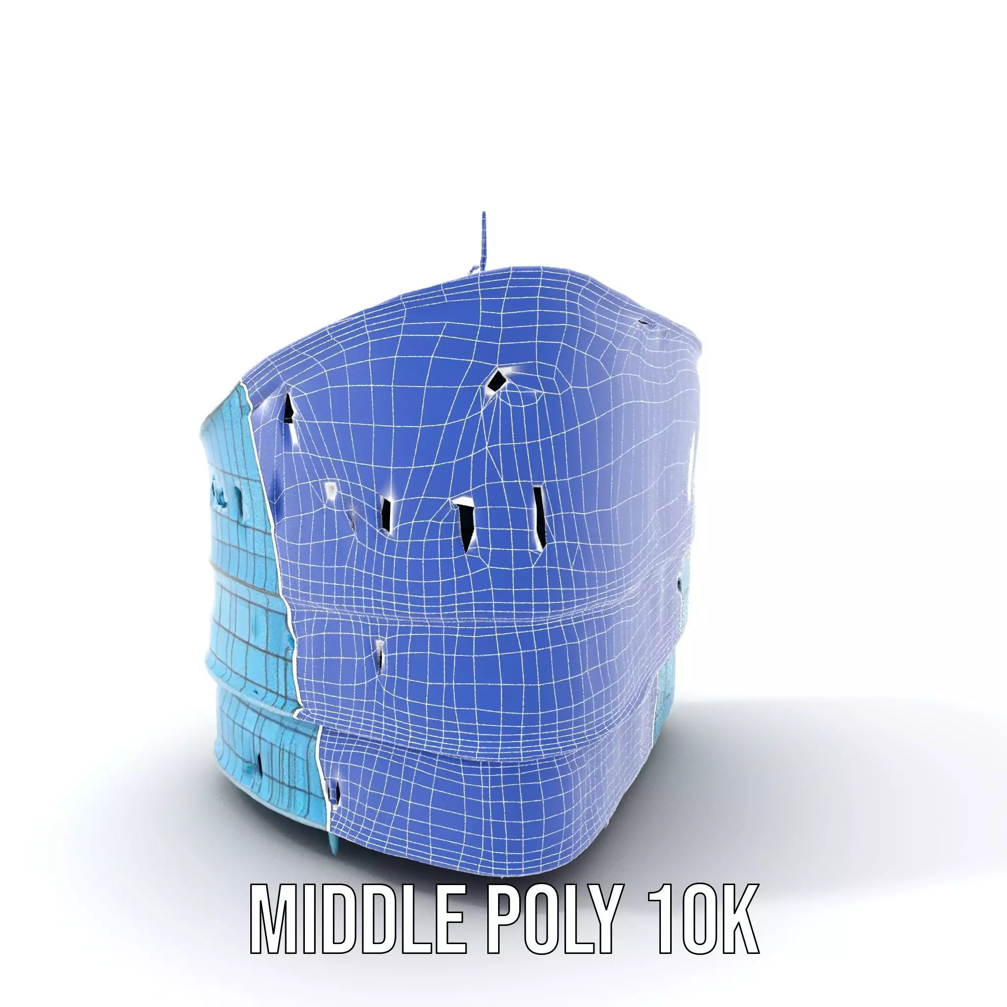 Curved Glass Facade model pack Low-poly 3D model_15