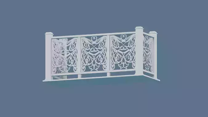 3D Artistic balcony railing