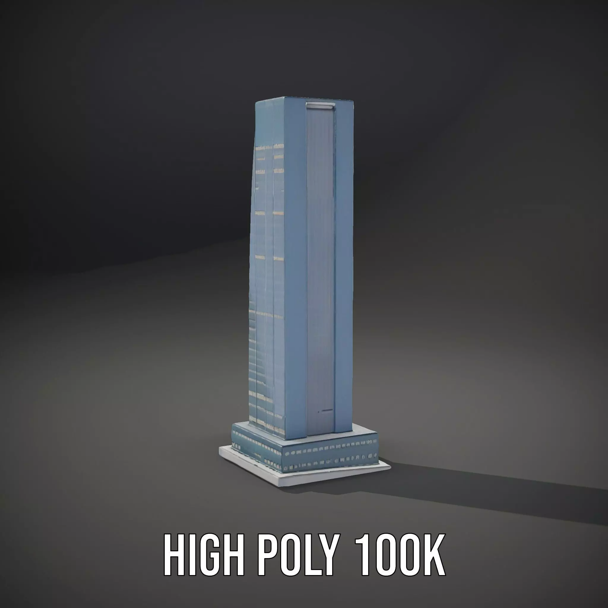 Sleek Glass Skyscraper model pack Low-poly 3D model_8