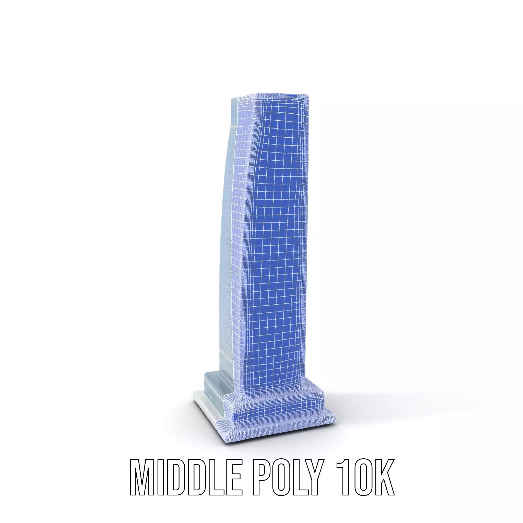 Sleek Glass Skyscraper model pack Low-poly 3D model_5