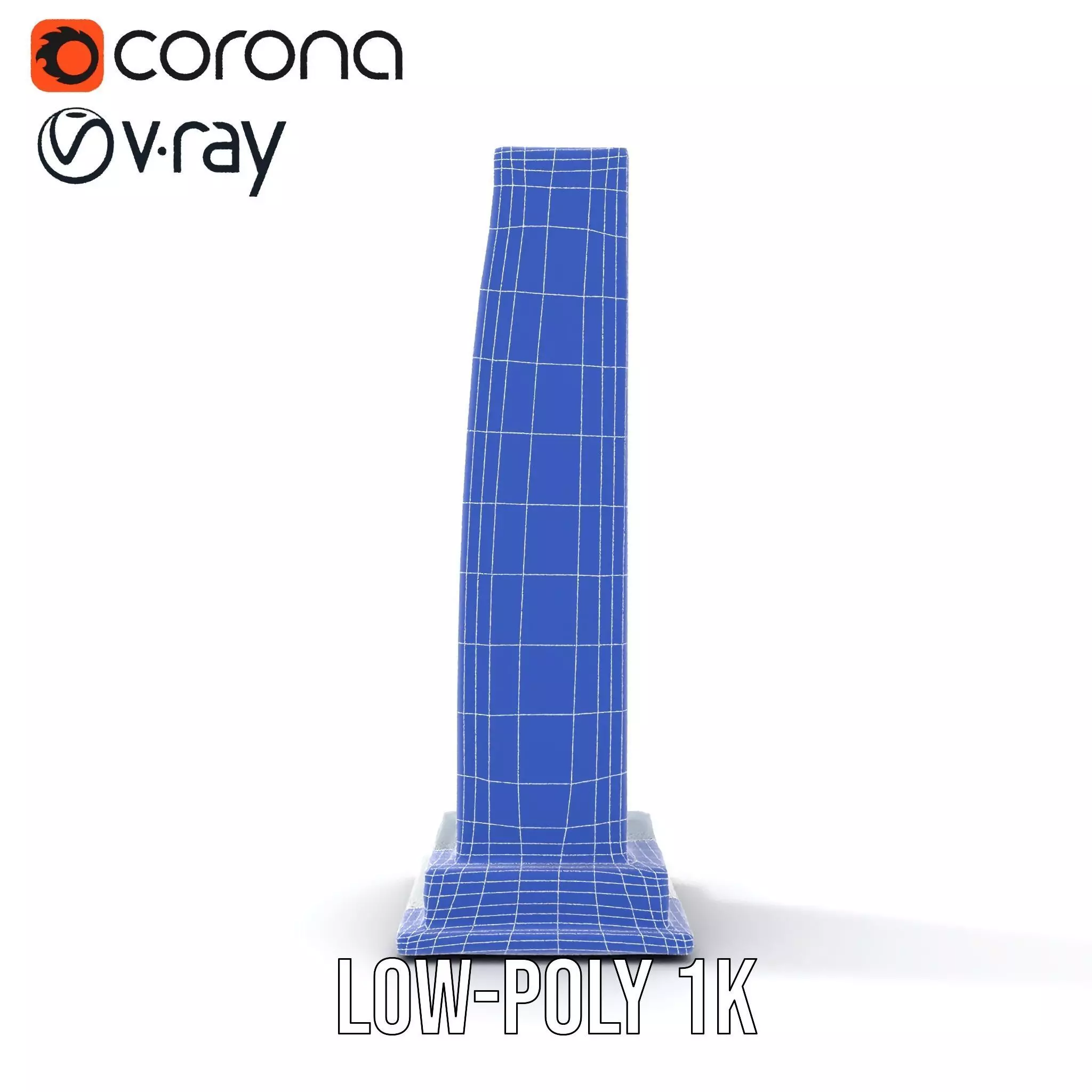 Sleek Glass Skyscraper model pack Low-poly 3D model_17