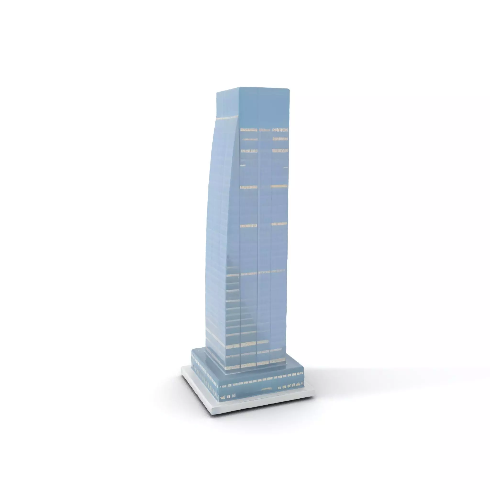 Sleek Glass Skyscraper model pack Low-poly 3D model_0