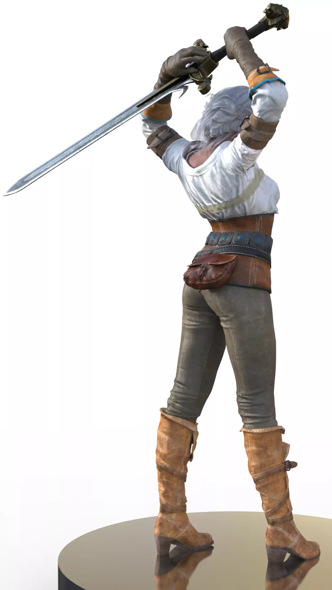 Ciri The Storm of Power and Destiny in The Witcher 3D print model_3