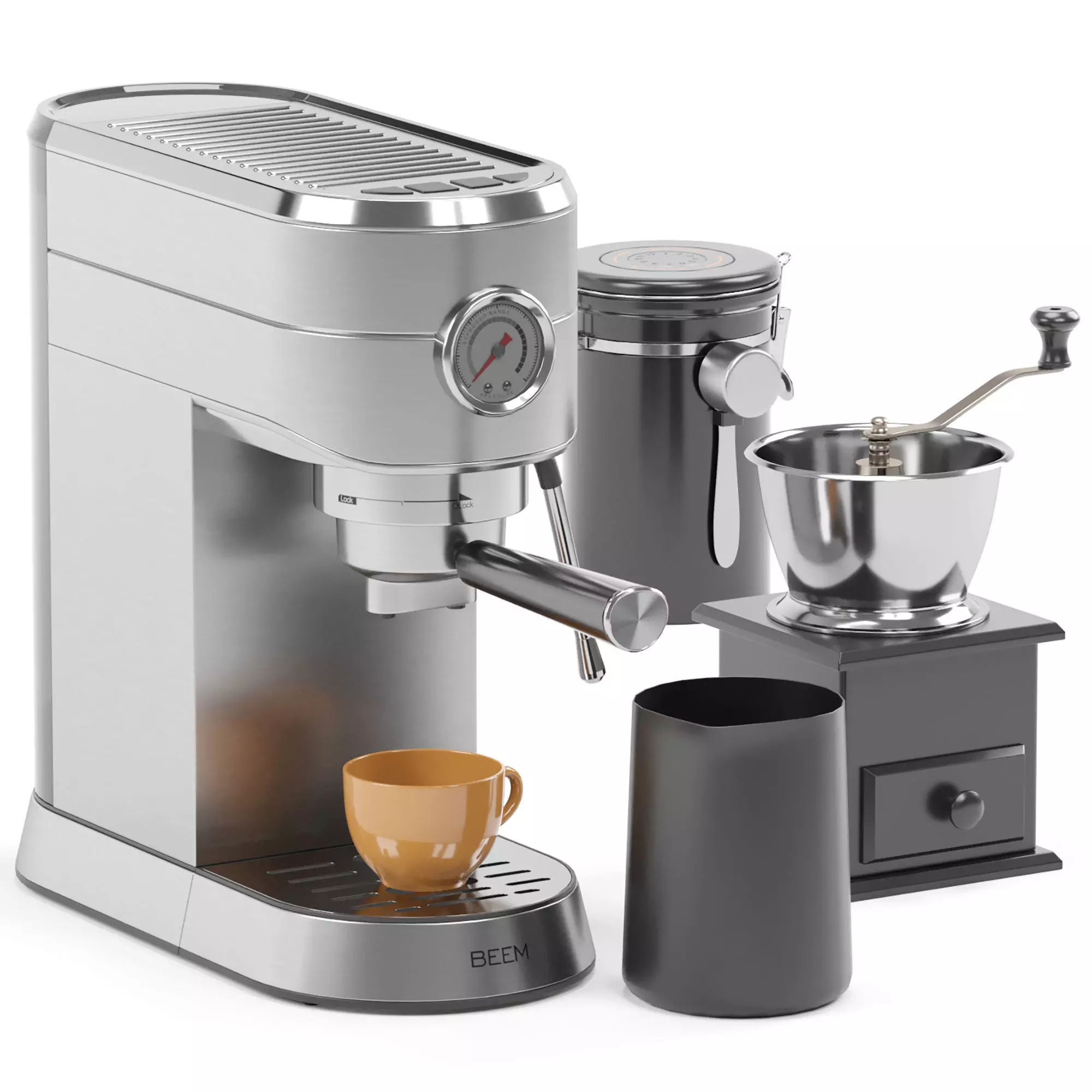 BEEM espresso coffee machine 3D model_1