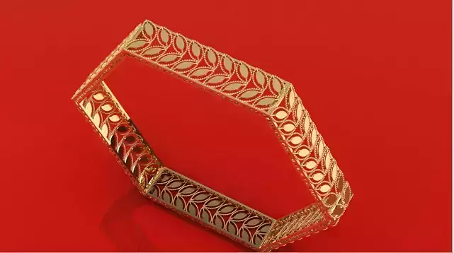 1299 HexaBloom Bangle 13gm