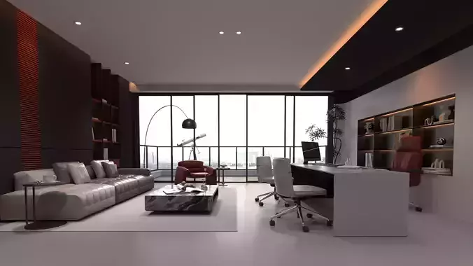 Office Luxury Interior Scene-63 