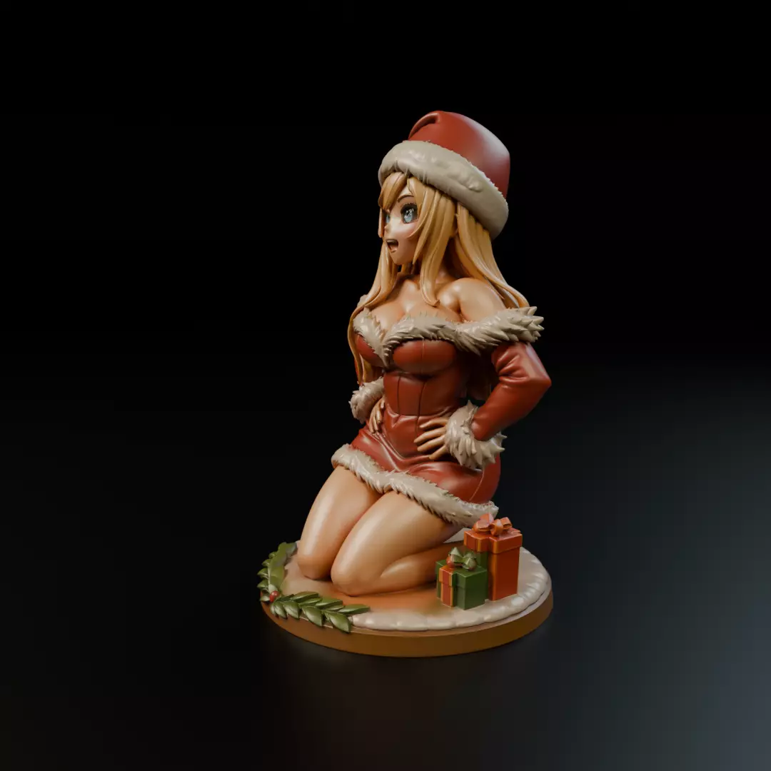 mama claus anime 3D print model_9