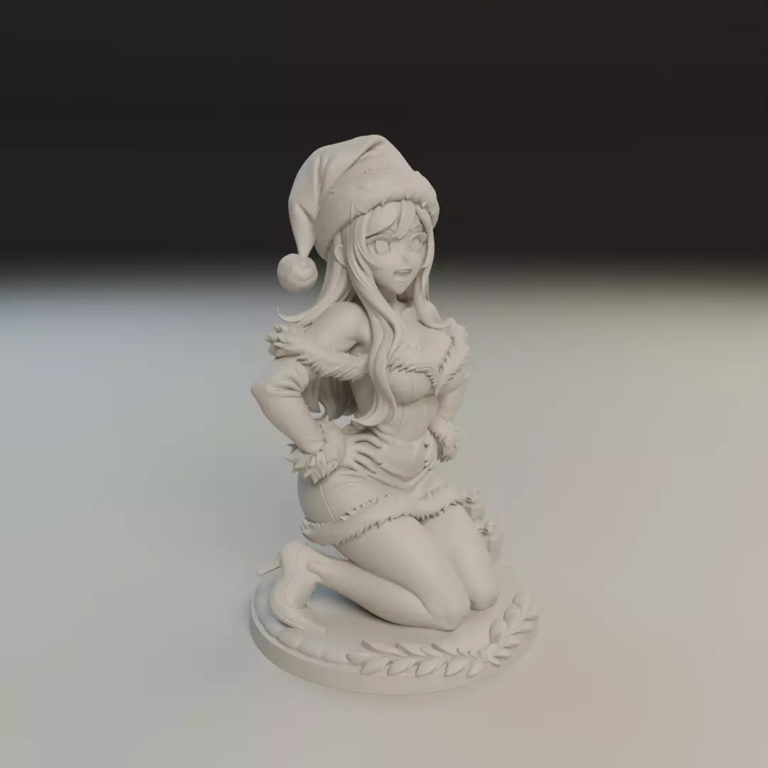 mama claus anime 3D print model_12