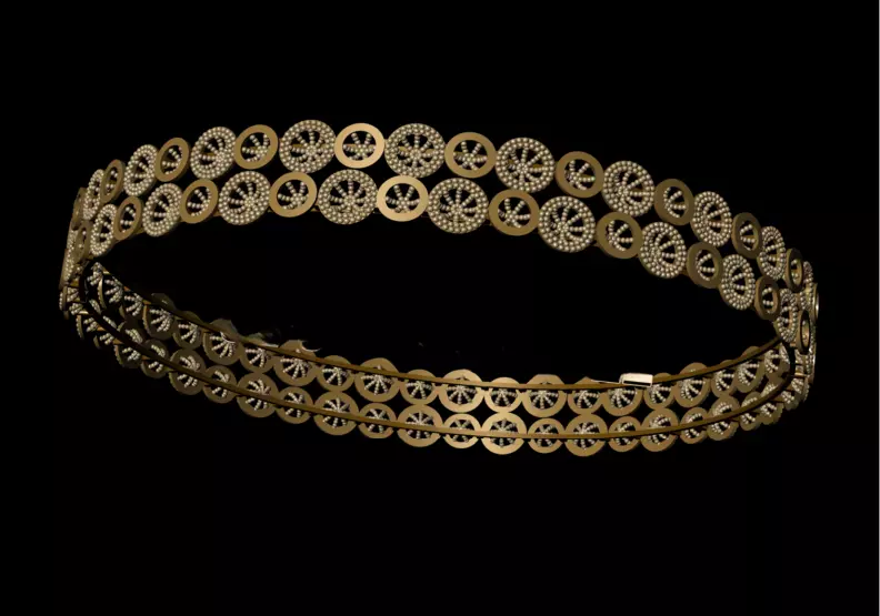 1217 Double Row Filigree Bangle 60MM-9gm 3D print model_3