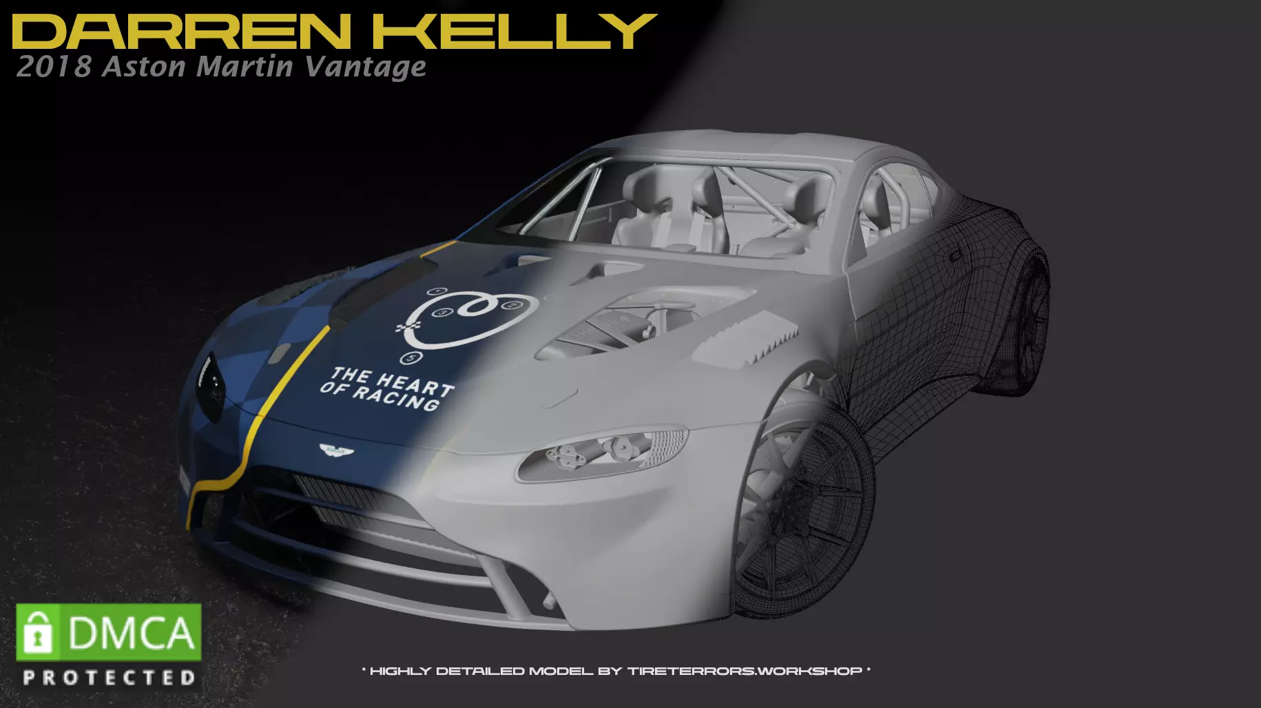 Darren Kelly 2018 Aston Martin Vantage 3D model