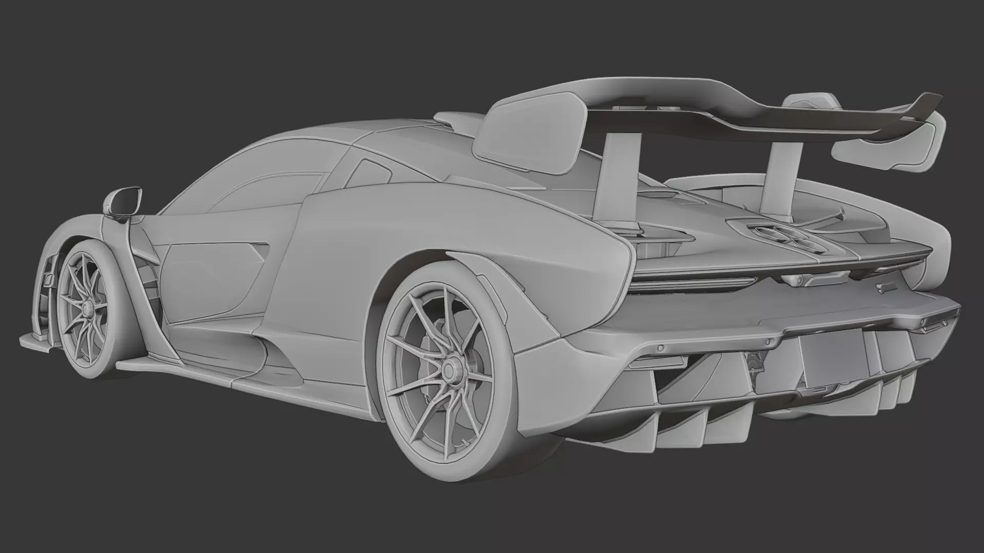 Mclaren Senna 3D print model_8