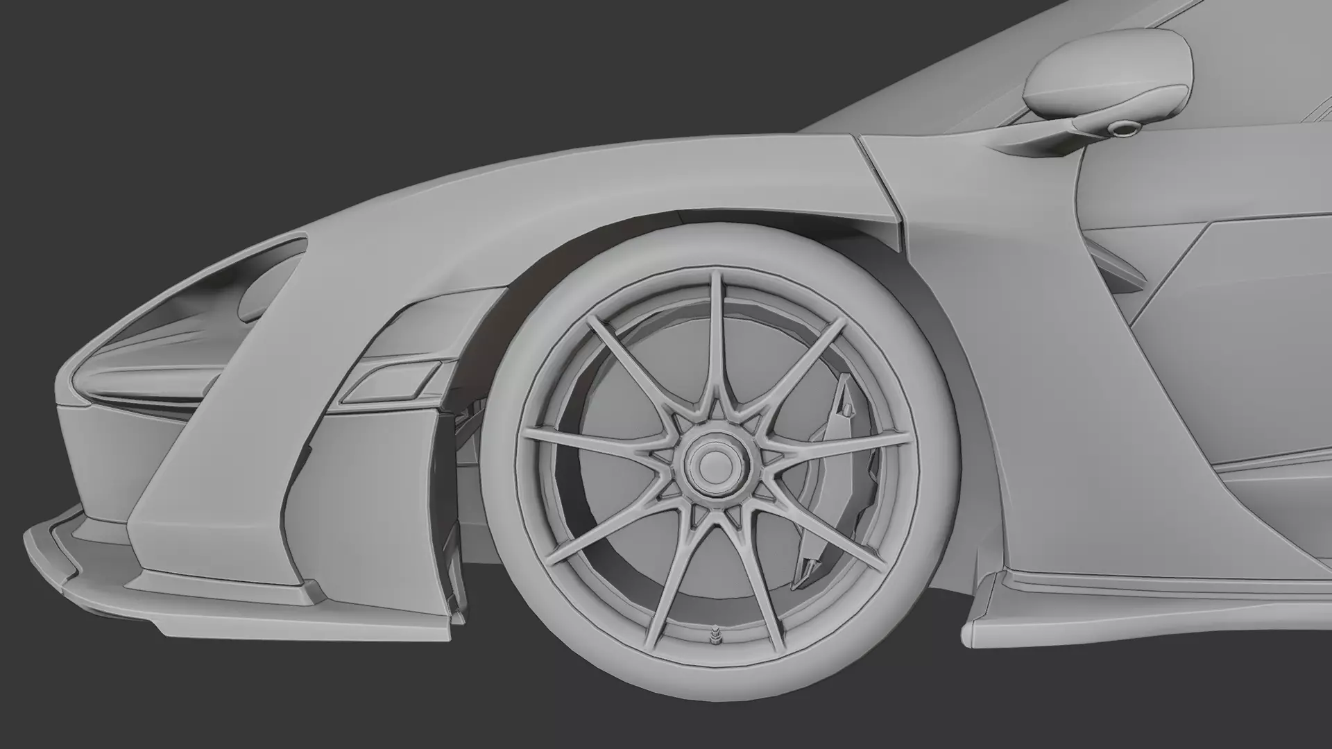 Mclaren Senna 3D print model_12