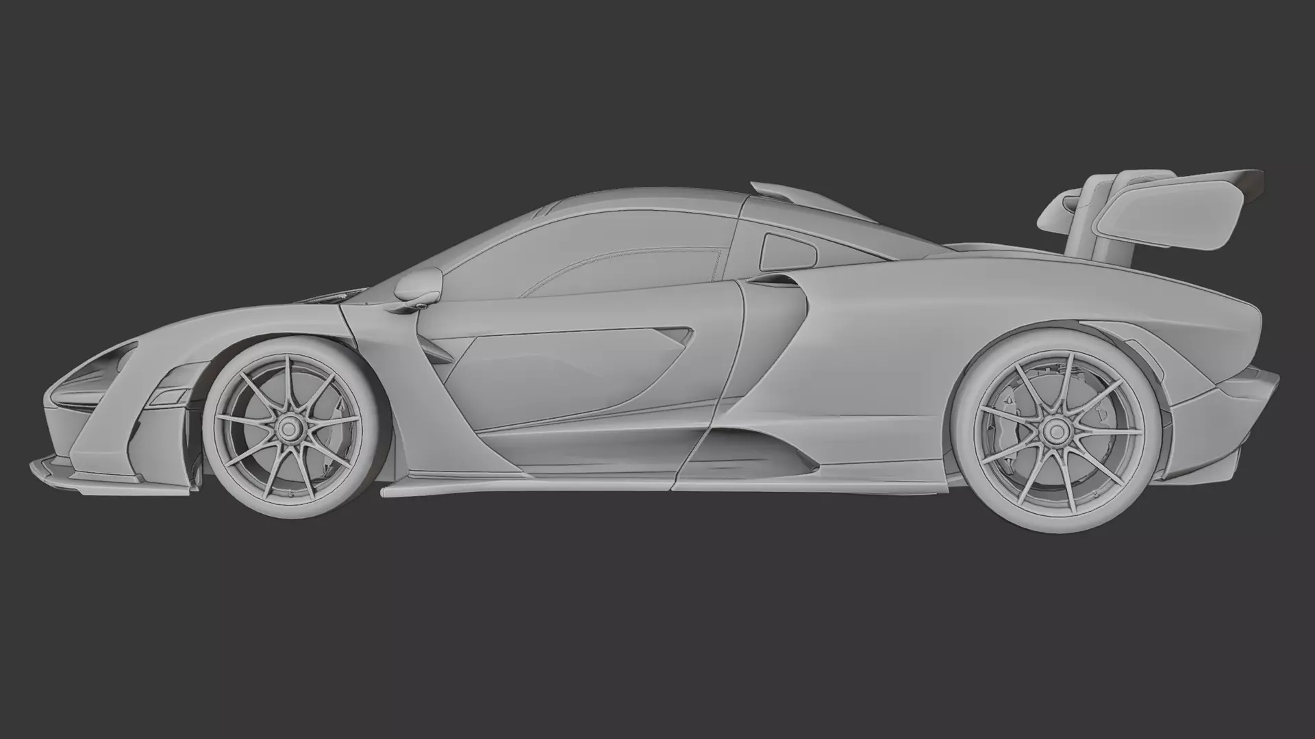 Mclaren Senna 3D print model_1