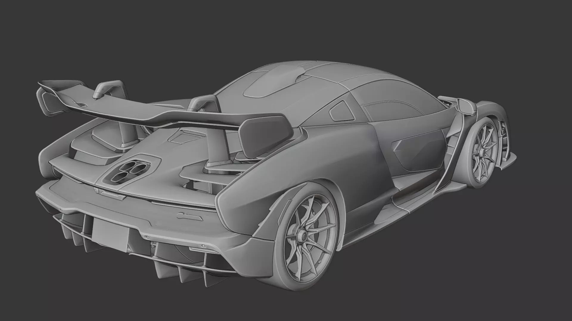 Mclaren Senna 3D print model_9