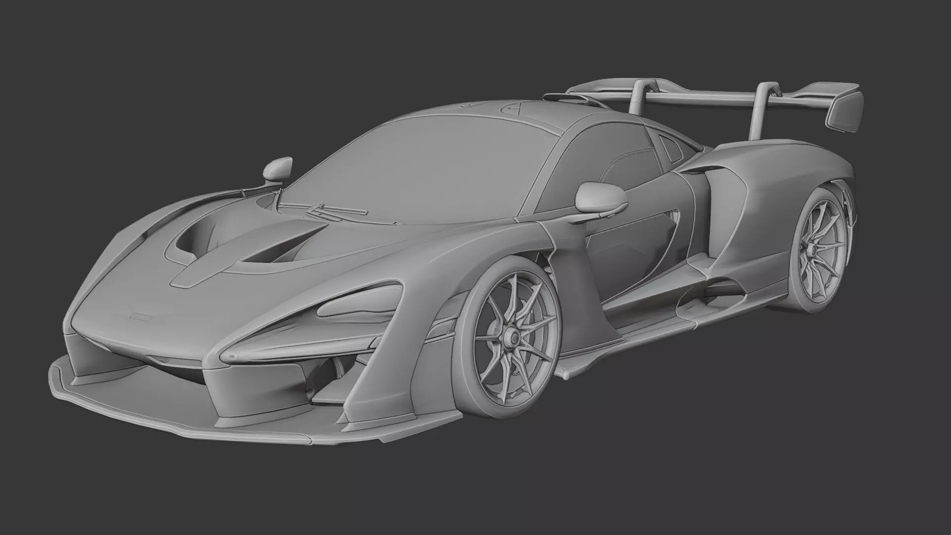 Mclaren Senna 3D print model_3