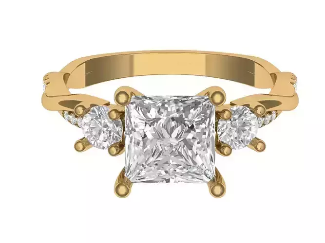  PRINCESS ENGAGEMENT RING